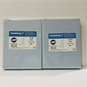 MUNISING LP CLEANROOM PAPER BLUE 30# 8-1/2 X 11 TOTAL  500 SHEETS KIMBERLY-CLARK